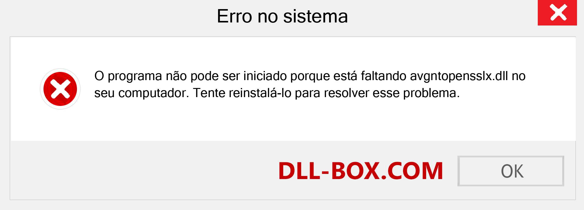 Arquivo avgntopensslx.dll ausente ?. Download para Windows 7, 8, 10 - Correção de erro ausente avgntopensslx dll no Windows, fotos, imagens